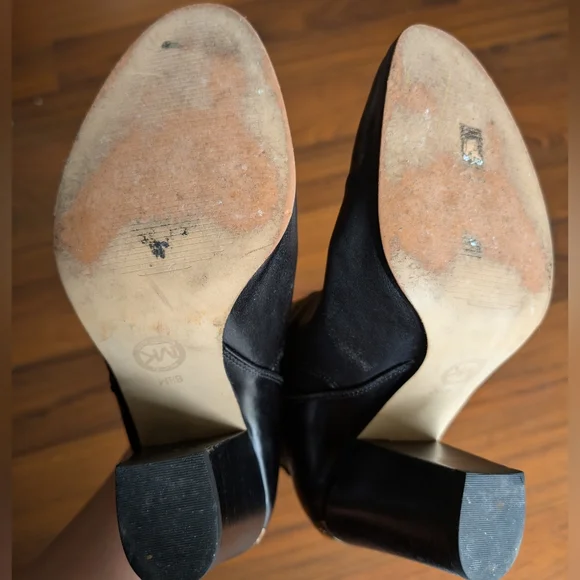 MICHAEL Michael Kors Evaline Heeled Booties Black Size 8.5 - Picture 10 of 10